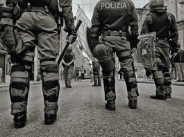 group of police on street